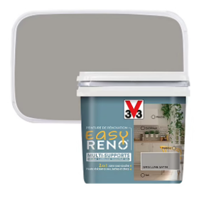 Peinture de rénovation multi-supports V33 Easy Reno gris lune satin 0,75L
