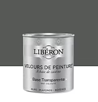 Peinture multisupport murs, plafonds et boiseries Velours de peinture gris fer forgé Libéron 0,5L