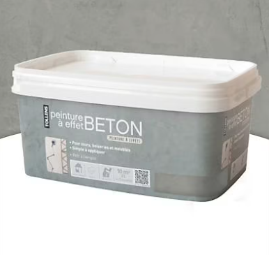 Peinture Tollens effet béton anthracite 2L