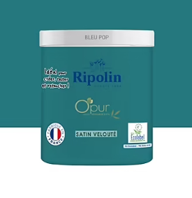 Testeur peinture intérieure Ripolin O'Pur bleu pop satin 75ml