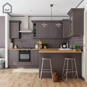 Peinture de rénovation GoodHome multi-supports brillant gris Pasadena 750ml
