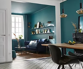 Peinture résistante murs, boiseries et métal GoodHome vert Milltown mat 0,75L