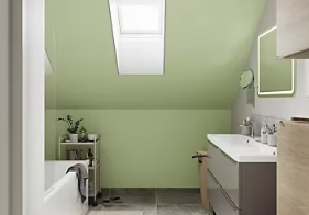 Peinture intérieure couleur murs, boiseries et radiateurs GoodHome mat galway vert 2.5L