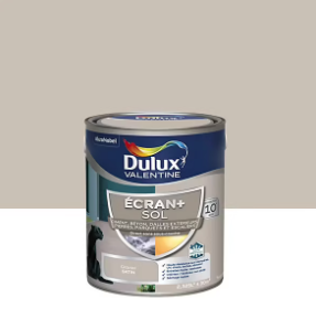 Peinture pour sol Ecran+ Sol Dulux Valentine satin gravier gris 2,5L