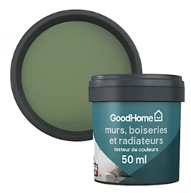 Testeur peinture intérieure couleur GoodHome satin edenberry vert 50ml