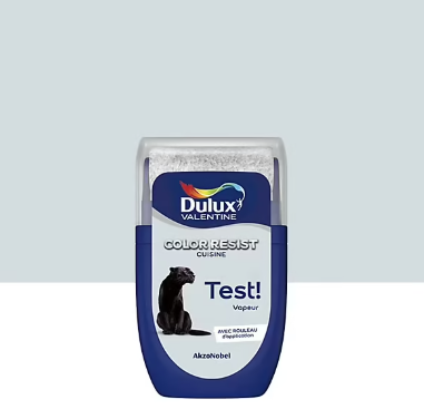 Testeur de peinture Color Resist cuisine Dulux Valentine mat vapeur 30ml