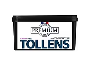 Peinture Tollens premium murs, boiseries et radiateurs blanc velours 2,5L