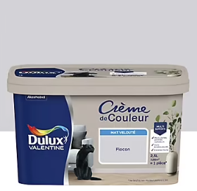 Peinture Crème De Couleur Dulux Valentine mat flocon 2,5L