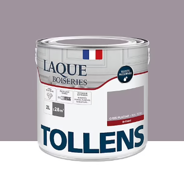 Laque boiseries et métal Tollen RAL 7036 gris platine brillant 2L