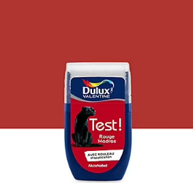 Testeur de peinture Crème De Couleur Dulux Valentine Rouge Madras 30 ml