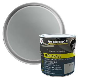 Résine de rénovation sol pro Résinence garage gris clair 300ml