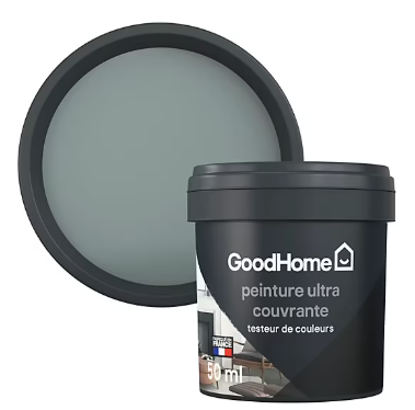 Testeur peinture couleur 2 en 1 velours GoodHome terrazzo gris 50ml