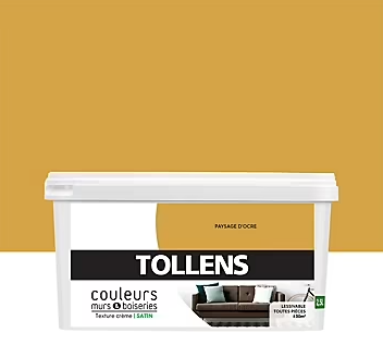 Peinture murs et boiseries Tollens paysage d'ocre satin 2,5L