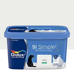 Peinture intérieure couleur Si Simple ! Dulux Valentine satin blanc L'ivoire 2.5L