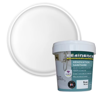 Résine sanitaire Résinence blanc brillant 0,25L