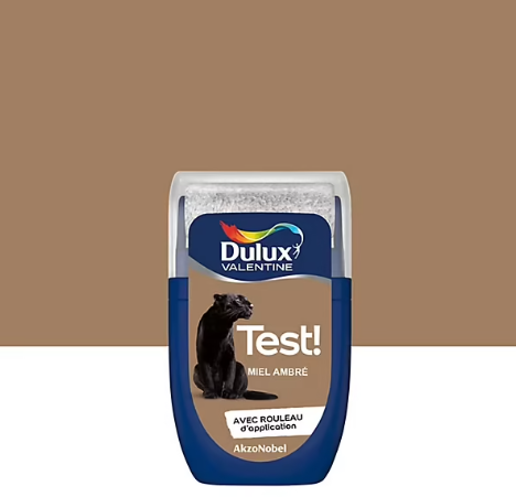 Testeur de peinture Crème De Couleur Dulux Valentine Miel Ambré 30 ml
