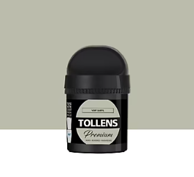 Testeur peinture Tollens premium murs, boiseries et radiateurs vert subtil mat 50ml