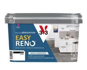 Peinture de rénovation multi-supports V33 Easy Reno blanc satin 2L