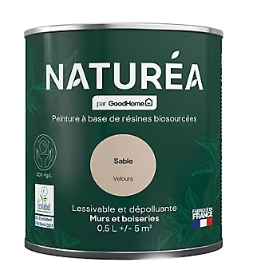 Peinture murs et boiseries Naturéa par GoodHome sable velours 0.5L