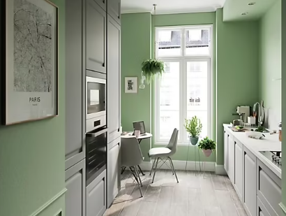 Peinture cuisine et salle de bains GoodHome vert Limerick satin 50ml