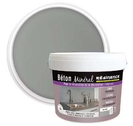 Béton minéral Résinence gris clair 6kg