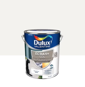 Peinture pour sol Ecran+ Sol Dulux Valentine satin blanc 5L