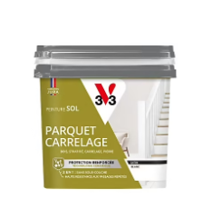 Peinture de rénovation sol, parquet, carrelage V33 blanc satin 0,75L