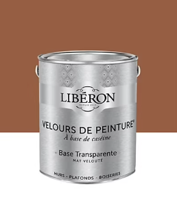 Peinture multisupport murs, plafonds et boiseries Velours de peinture orange pain d'épices Libéron 2,5L
