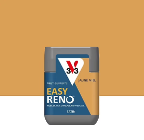 Testeur peinture de rénovation multi-supports V33 Easy Reno jaune miel satin 75ml