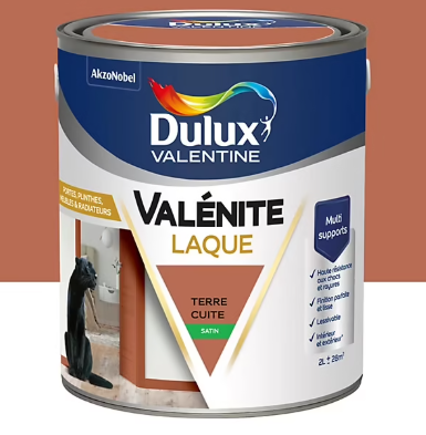Laque Valénite Dulux Valentine Acrylique satin bronze terre cuite 2L
