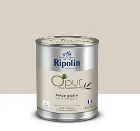 Peinture intérieure Ripolin O'Pur beige glaise satin 0,5L