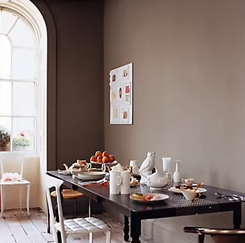 Peinture Crème De Couleur Dulux Valentine satin taupe 2,5L