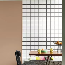Peinture couleur murs, boiseries et radiateurs Crème de couleur Dulux Valentine chamallow satin 1,25L
