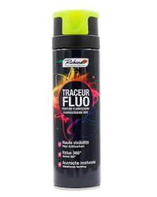 Peinture traceur aérosol fluorescente haute visibilité Richard jaune 500ml