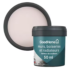 Testeur peinture résistante murs, boiseries et métal GoodHome rose Kyoto mat 50ml