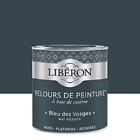 Peinture murs, plafonds et boiseries Velours de peinture bleu des vosges Libéron 0,5L