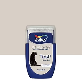 Testeur de peinture Color Resist murs et boiseries Dulux Valentine mat galet clair 30ml