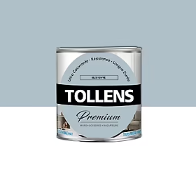 Peinture Tollens premium murs, boiseries et radiateurs bleu givré mat 0,75L
