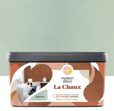 Peinture à effet décoratif Maison Déco La Chaux vert amandier 2,5L
