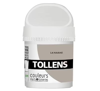 Testeur peinture murs et boiseries Tollens La havane satin 50ml