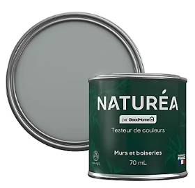 Peinture testeur de couleur Naturéa par GoodHome kaolin velours 70 ml