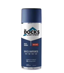 Peinture aérosol multi-supports Les Docks du bâtiment brillant bleu denim 400ml
