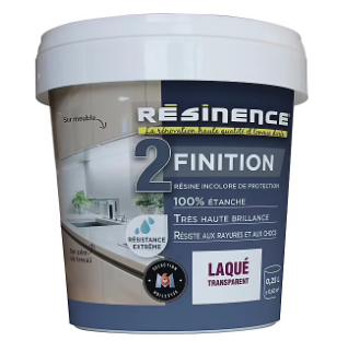 Résine de finition Résinence Laquée transparente 250 ml