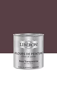 Peinture multisupport murs, plafonds et boiseries Velours de peinture rouge coq au vin Libéron 0,5L