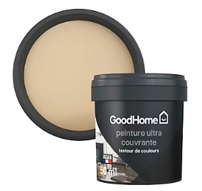 Testeur peinture couleur 2 en 1 velours GoodHome beige cannage 50ml