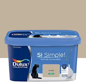 Peinture intérieure couleur Si Simple ! Dulux Valentine satin beige le kraft 2.5L