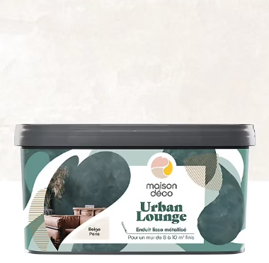 Enduit lisse métallisé Maison Déco Urban Lounge Déco beige perlé 4KG