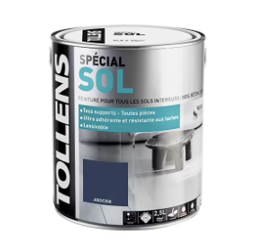 Peinture sol intérieur Tollens ardoise 2,5L