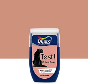 Testeur de peinture Crème De Couleur Dulux Valentine Cuivre Rose 30 ml