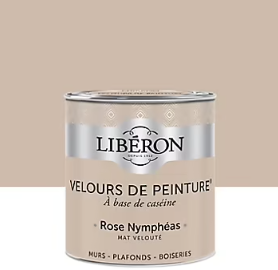 Peinture murs, plafonds et boiseries Velours de peinture rose nympheas Libéron 0,5L
